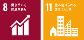 SDGs 8, 11