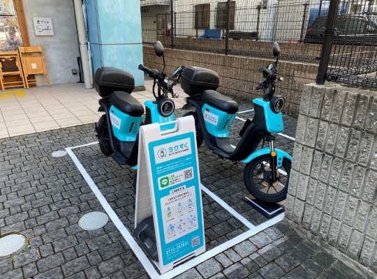電動スクーターシェアリングサービス（プレスト博多祇園ビル）